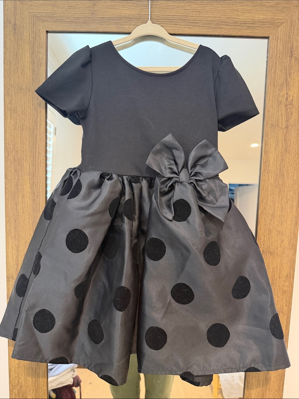 H&M black taffeta party dress